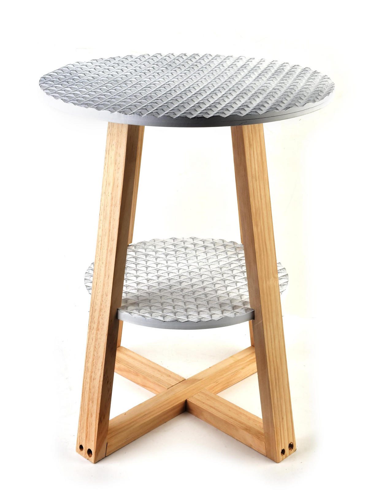 BEISTELLTISCH Lammy - Beige, Holz (40.5/8/52.5cm) - Mondex