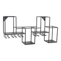 WANDREGAL Chardo Schwarz - Schwarz, Metall (68/33/15cm) - LOFT42