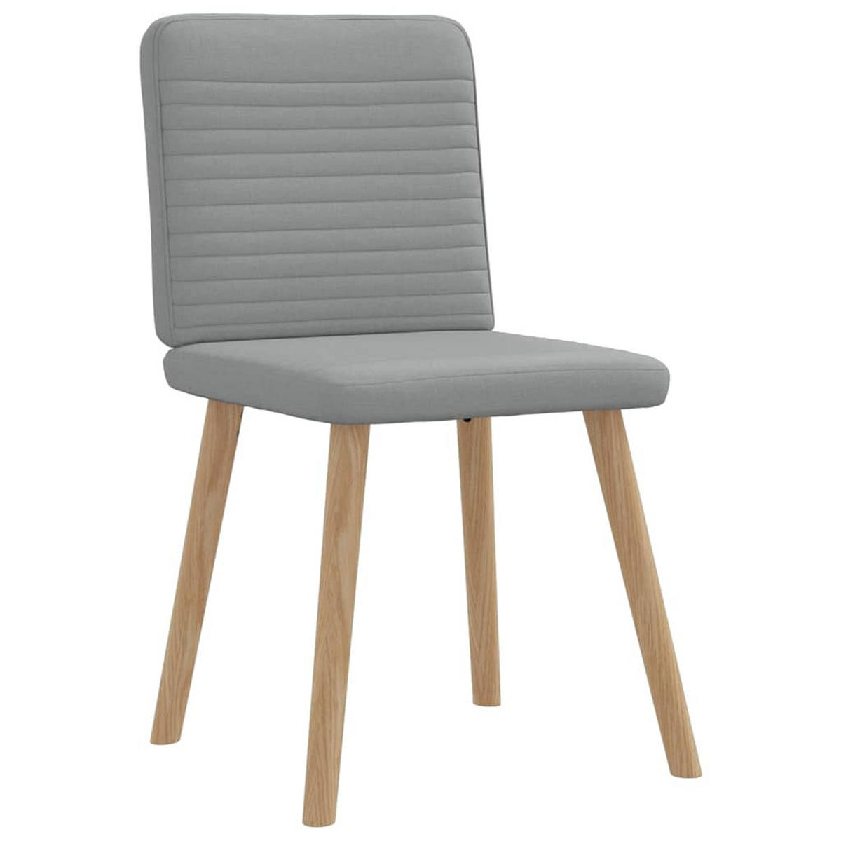 ESSZIMMERSTÜHLE 2 Stk. Hellgrau Stoff 45*54*86cm - Grau, Metall (45/86/54cm) - ZMH