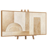 GEMÄLDE Raum der Formen Schattenfugenrahmen Eichefarben 140x70 cm - Eichefarben, Holz (140/70cm) - YS-art gallery