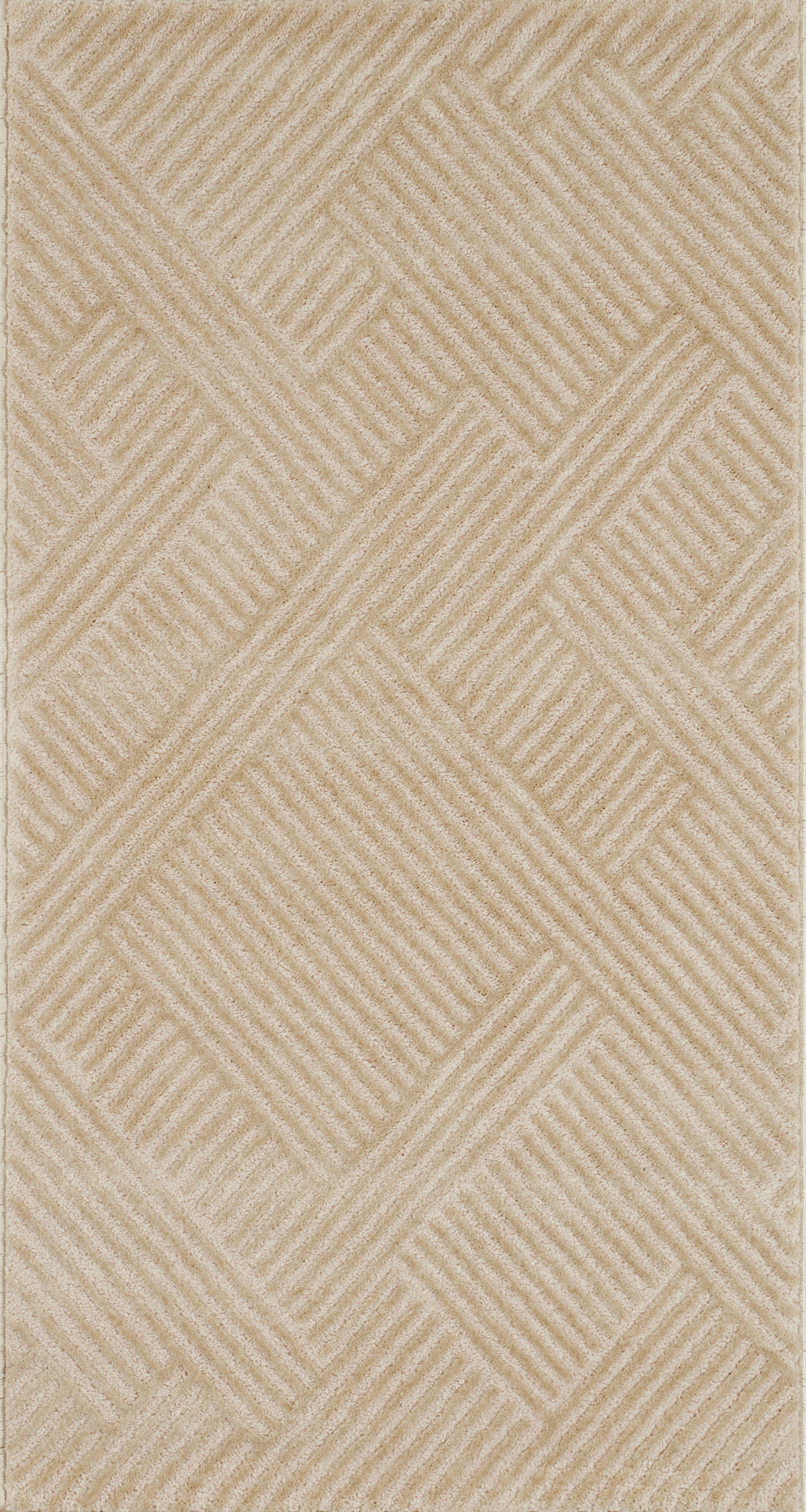 TEPPICH mit grafischem Muster in Beige Bianca 80x150 cm - Beige, Textil (80/150cm) - Nazar Rugs