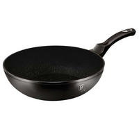 WOK Schwarz 28/28/7.4 cm BH1848 - Schwarz, Metall (28cm) - Berlinger Haus