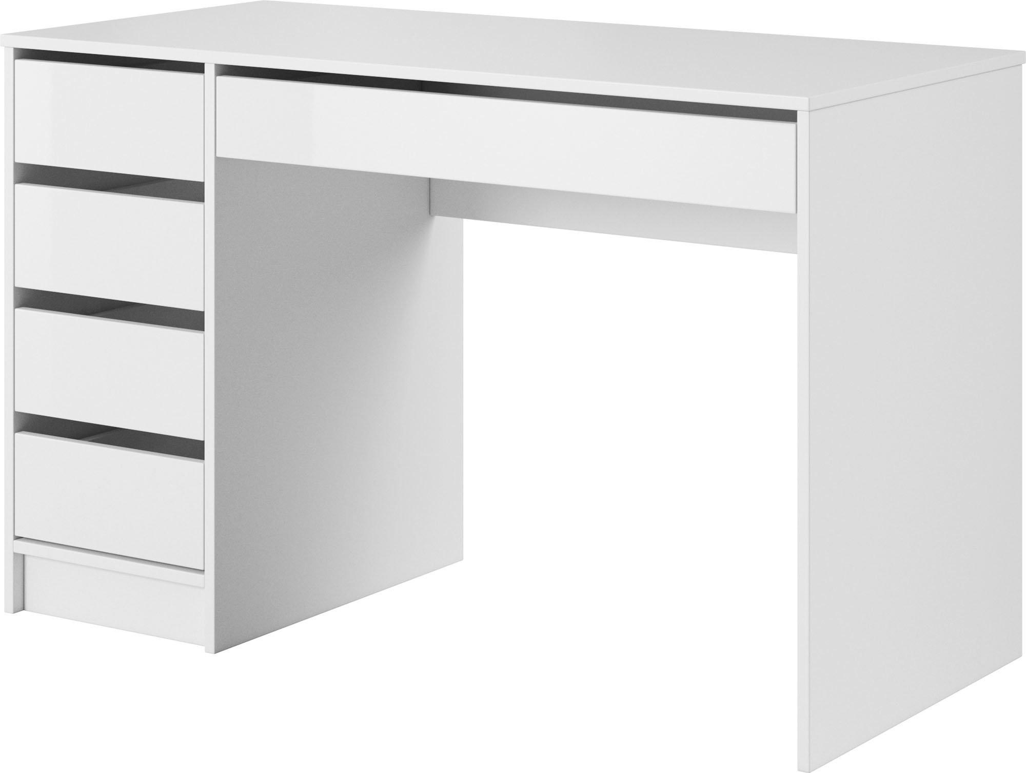 SCHREIBTISCH Korvi Weiß Matt 120/55/75 cm - Weiß, Holzwerkstoff (55/120/75cm) - WFL GROUP