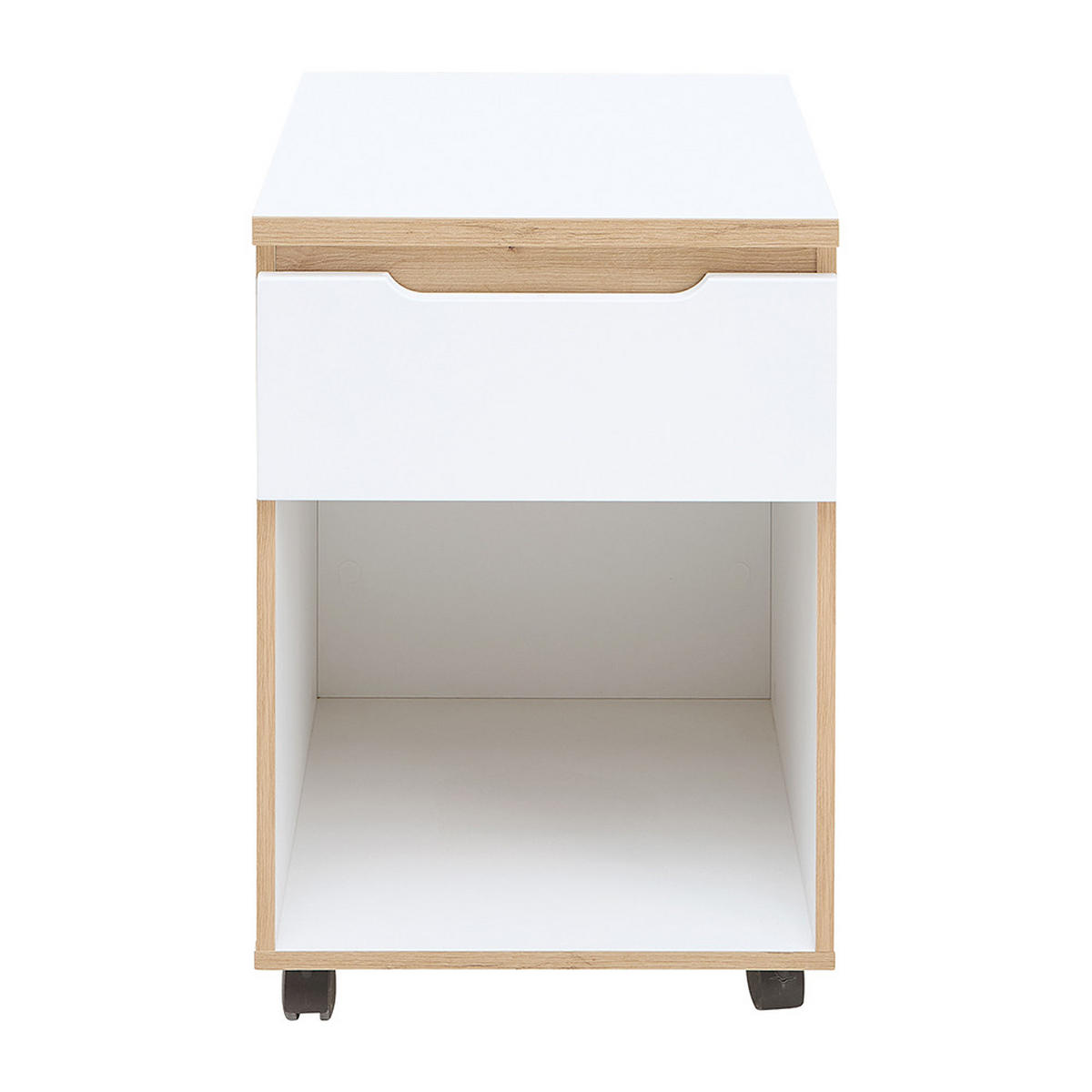 ROLLCONTAINER Manresa-36 - Weiß, Holzwerkstoff (45/66/55cm) - Lomado