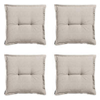 SITZKISSEN Panama - Beige - 50/50/7 cm - 4er-Set - Beige, Textil (50/7/50cm) - Madison