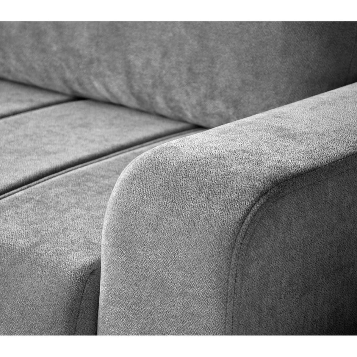 ECKSCHLAFSOFA Mori beige - Beige/Schwarz, Kunststoff/Textil (250/155cm) - Beautysofa