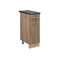 KÜCHENUNTERSCHRANK R-Line Artisan-Eiche 30 cm, AP Anthrazit - Eiche Wotan/Eiche Artisan, Holzwerkstoff (30/81.6/60cm) - Vicco
