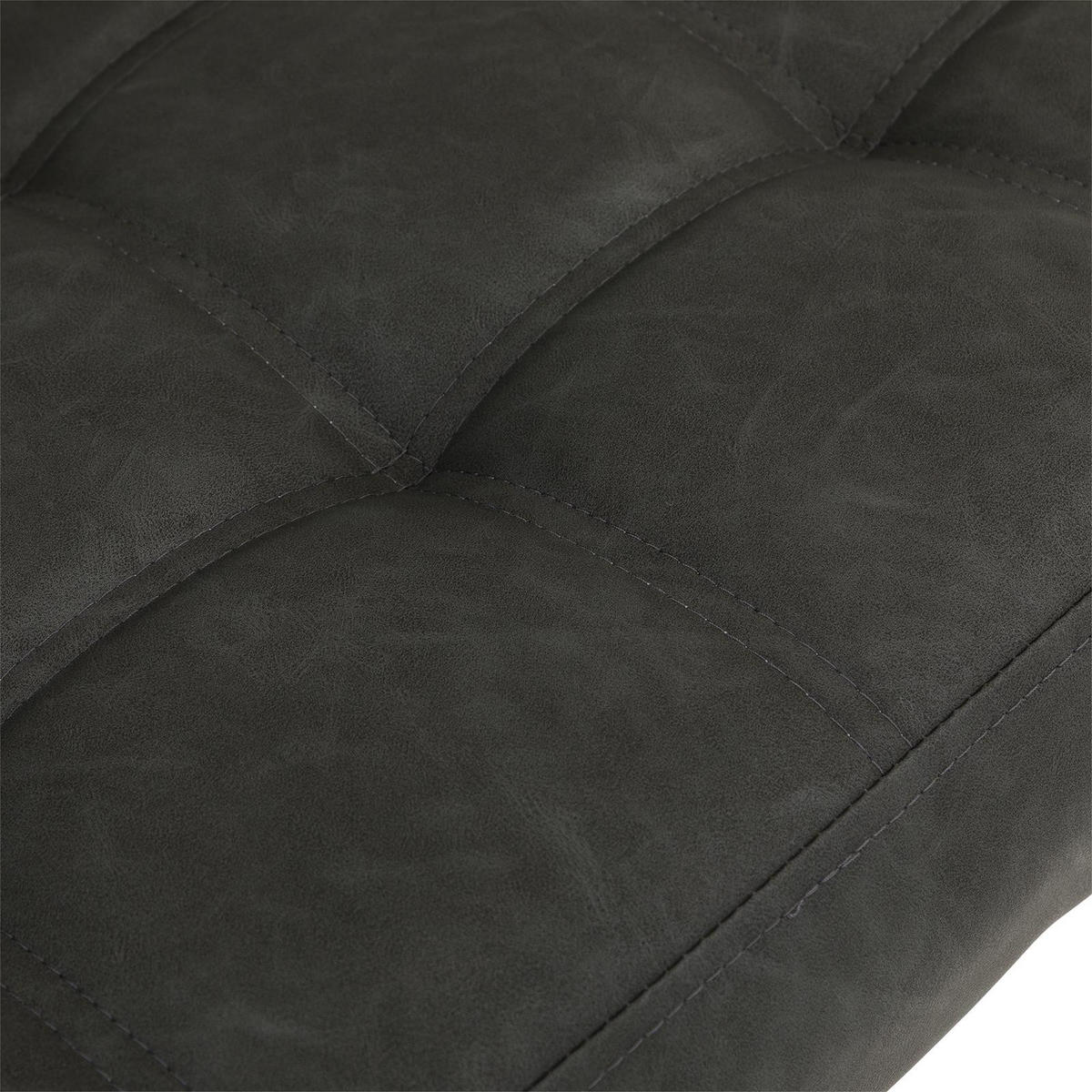 ESSZIMMERBANK KORSI schwarz - Schwarz, Textil/Metall (140/87/56cm) - IDIMEX