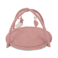 SPIELBOGEN Moments rosa Rassel, Greifling, vier Spielzeuge zum Abnehmen, 100% Polyester - Rosa, Textil (88/56/88cm) - Lorelli
