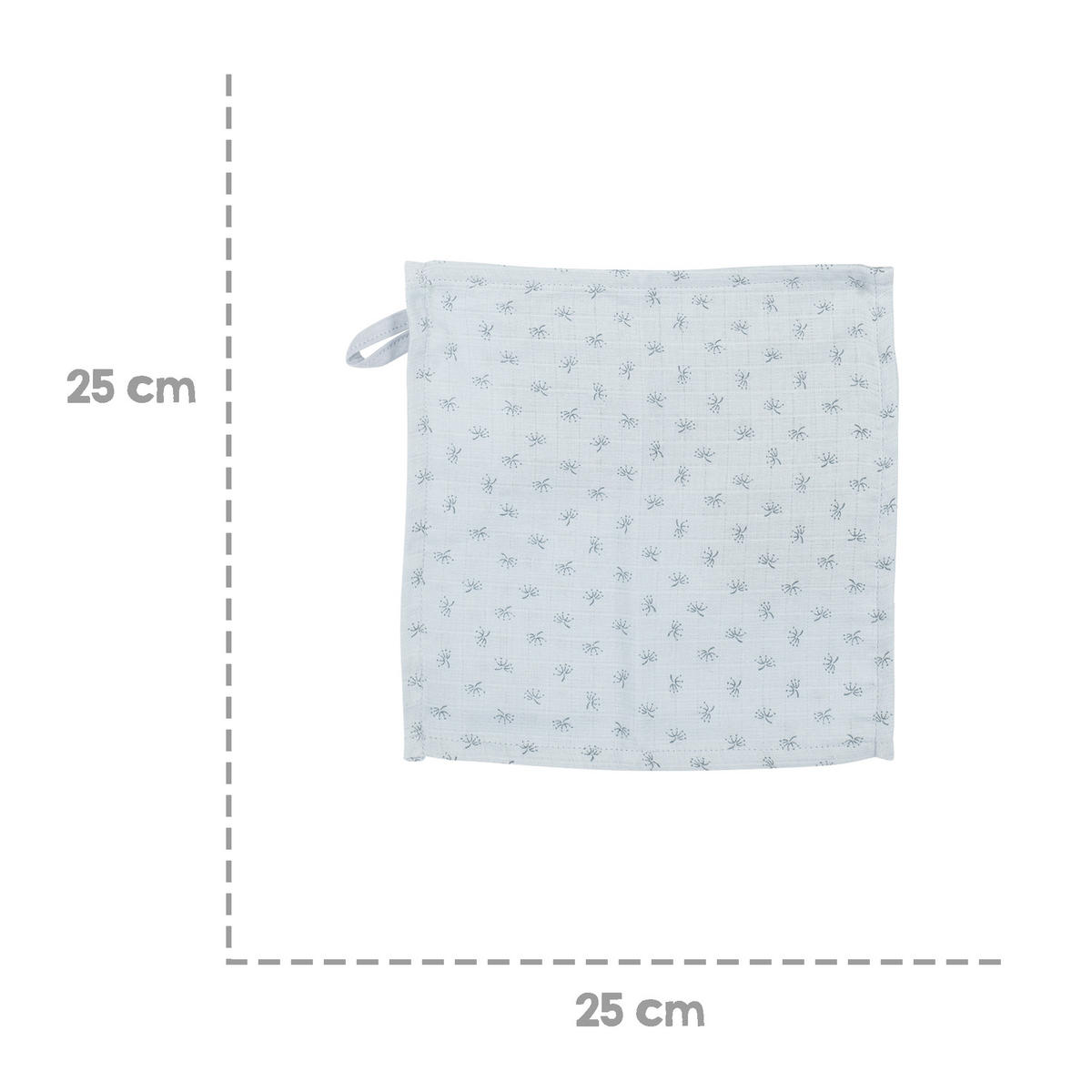 WASCHLAPPEN 5er-Set blau - Blau, Textil (25/25cm) - Roba