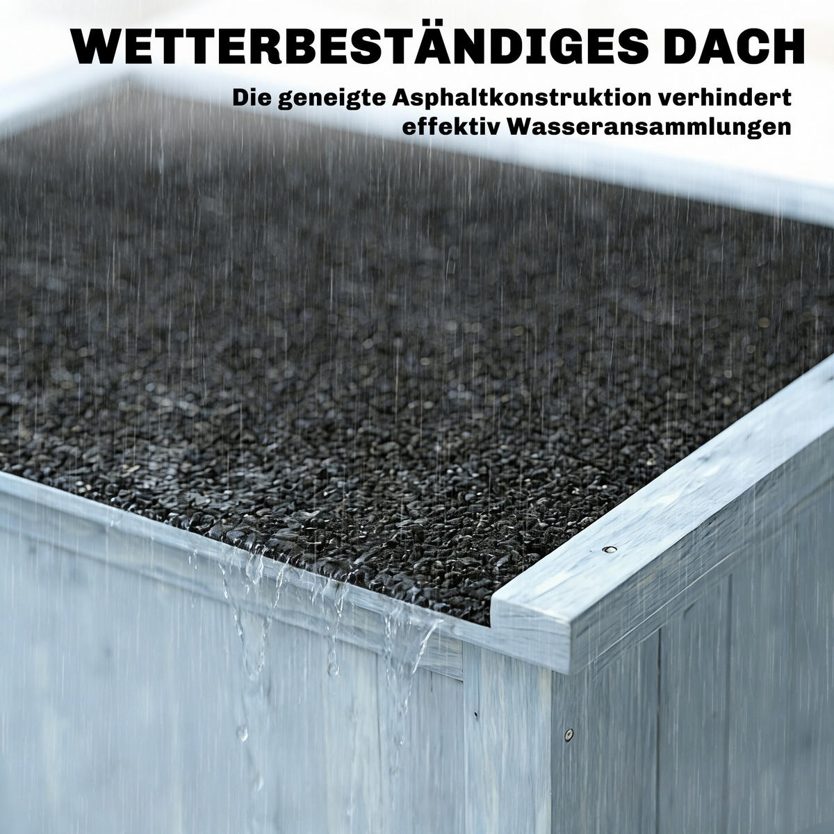 GARTENSCHRANK Tannenholz Grau - Grau, Holz (54/170/85cm) - Outsunny