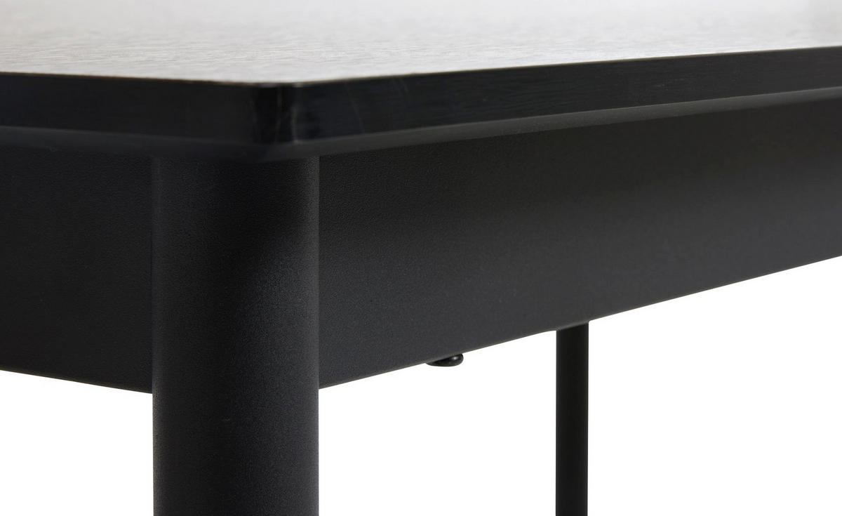 ESSTISCH Mogest 140 cm - Dunkelbraun, Holzwerkstoff/Metall (85/140/75cm) - Selsey