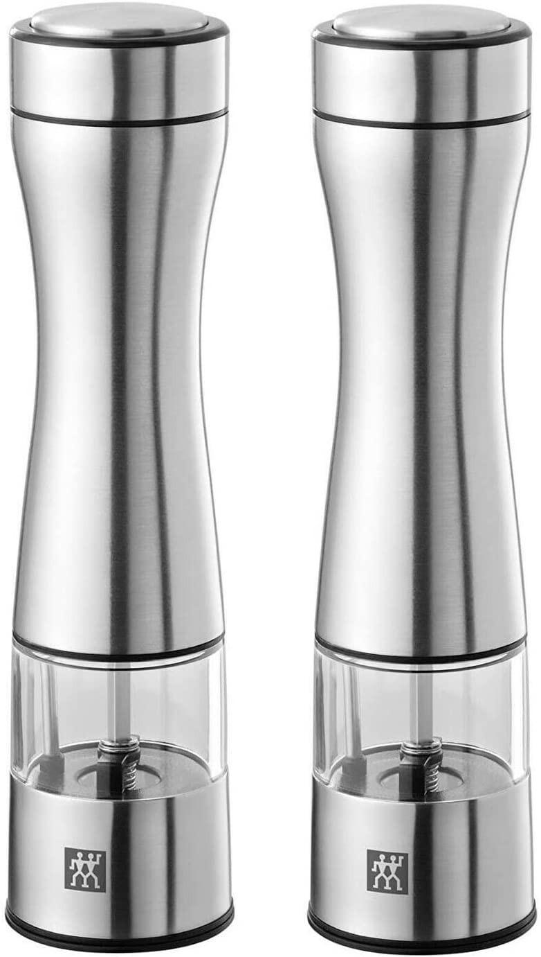 Zwilling Gewürzmühlenset Silber 12x9x25 cm