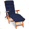 DECKCHAIRAUFLAGE Flair DC 200/50/8cm Dunkelblau - Dunkelblau, Textil (50/8/200cm) - Beautissu 