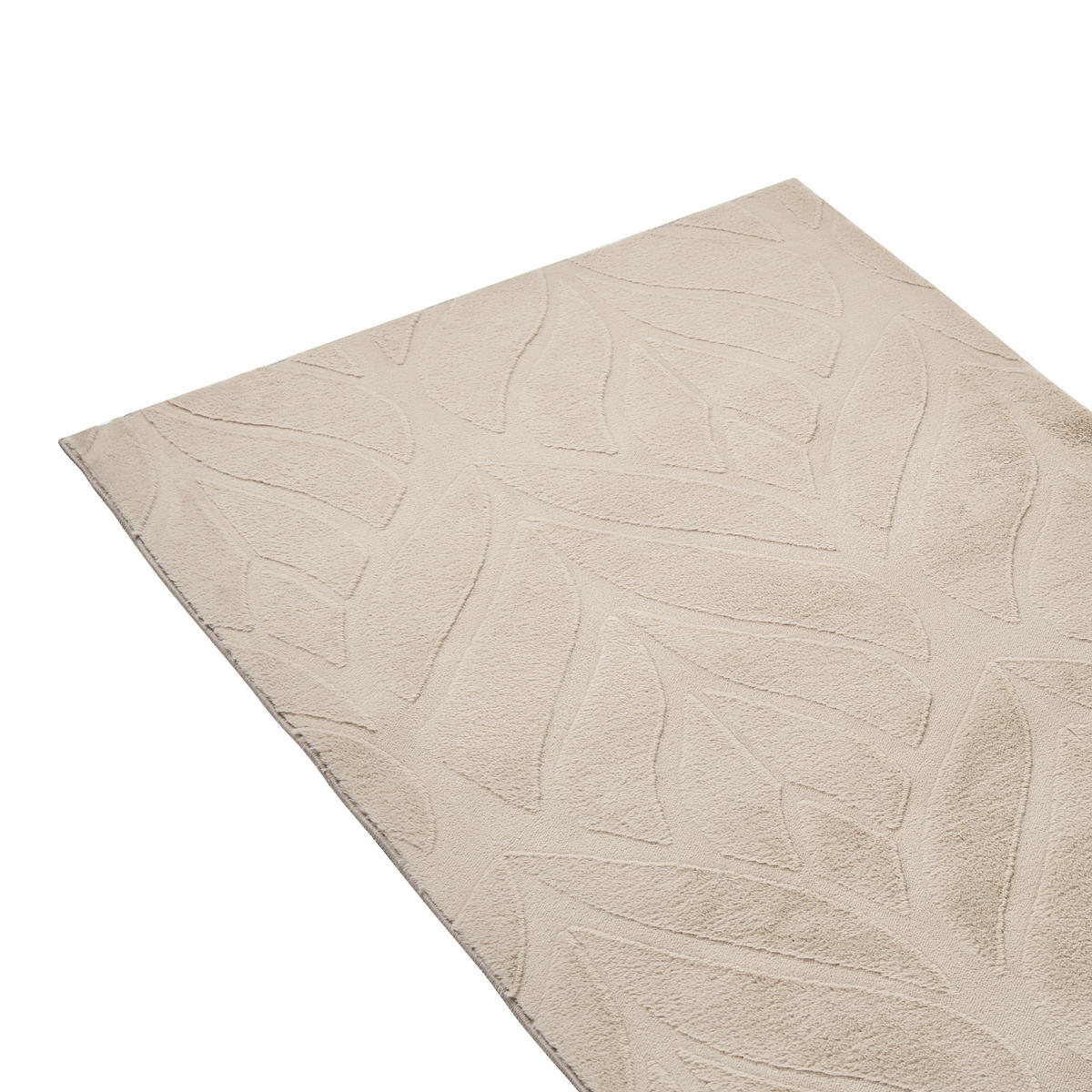 KOBEREC Z UMĚLÉ KOŽEŠINY Béžový 80/300 cm Mitchell - béžová, plast (80/300cm) - Beliani
