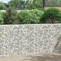 GABIONEN-HOCHBEET Trapezform Verzinkter Stahl 150x20x100 cm - Silberfarben, Metall (20/100/150cm) - furnicato
