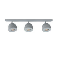 DECKENLEUCHTE Campanella X3 - Grau, Metall (6.5/69/18cm) - Lumicom