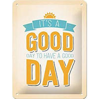 BLECHSCHILD 15/20 cm It`s a Good Day - Multicolor, Metall (15/20/0.5cm) - Nostalgic-Art