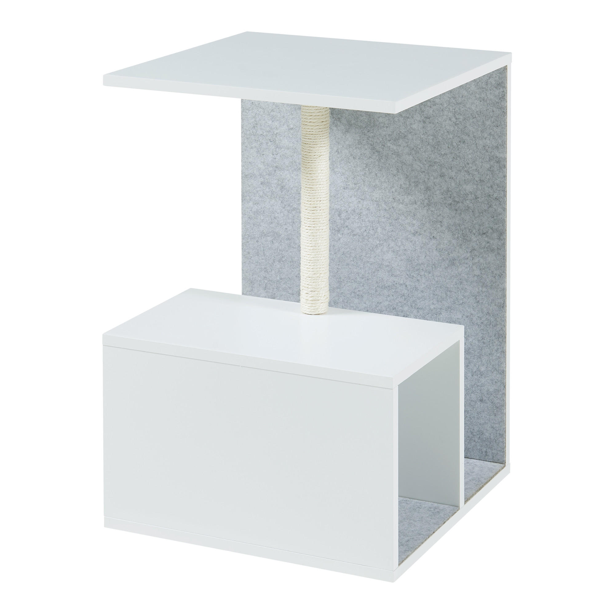 BEISTELLTISCH Masfjorden - Weiß, Holzwerkstoff (40/40/60cm) - [en.casa]