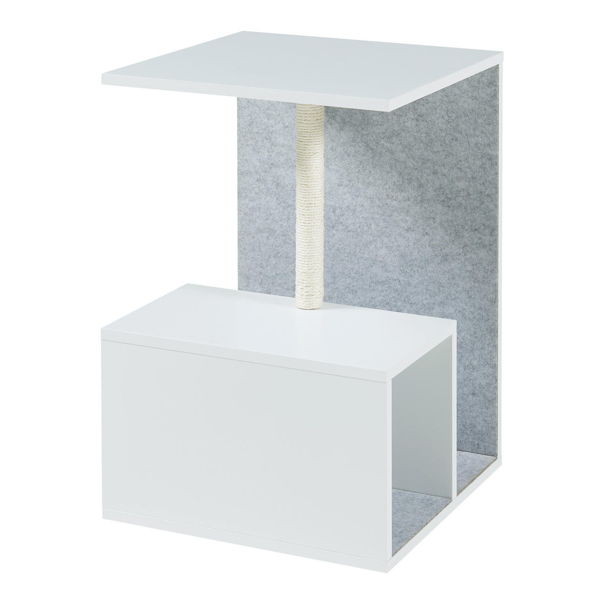 BEISTELLTISCH Masfjorden - Weiß, Holzwerkstoff (40/40/60cm) - [en.casa]