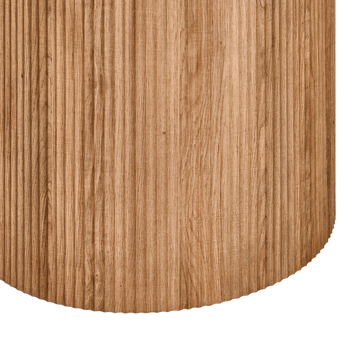 ESSTISCH Weiß Albina - Weiß/Braun, Stein (120/120/75cm) - Beliani