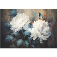 FOTOTAPETE Blumen Beton Vintage Schlafzimmer 400x280 - Beige, Papier (400/280cm) - Wallarena