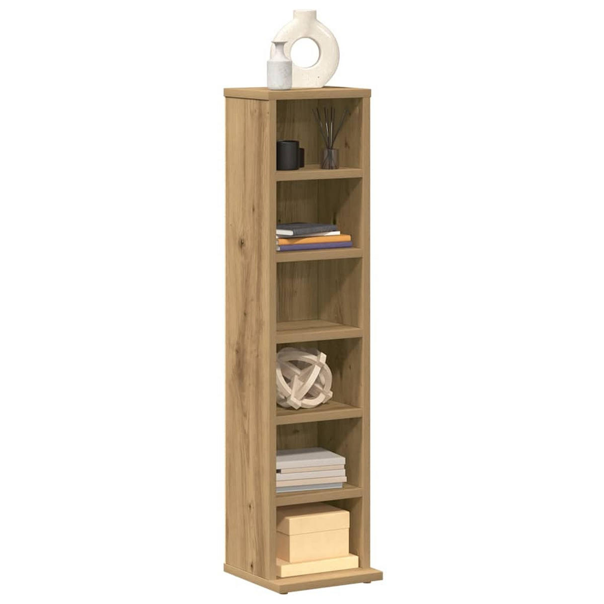 CD-REGAL Artisan-Eiche 21/20/88 Cm Holzwerkstoff - Eiche Artisan, Holzwerkstoff (20/88/21cm) - vidaXL