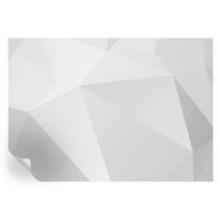 FOTOTAPETE 208x146 cm - Graue Dreiecke - Weiß, Textil (208/146cm) - Wallfluent