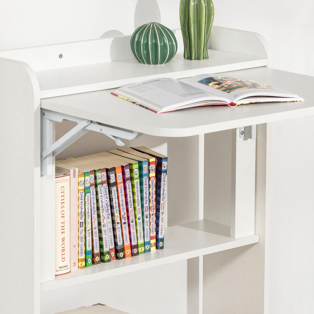 SCHREIBTISCH Weiß - Weiß, Holzwerkstoff (58/64/82cm) - SoBuy