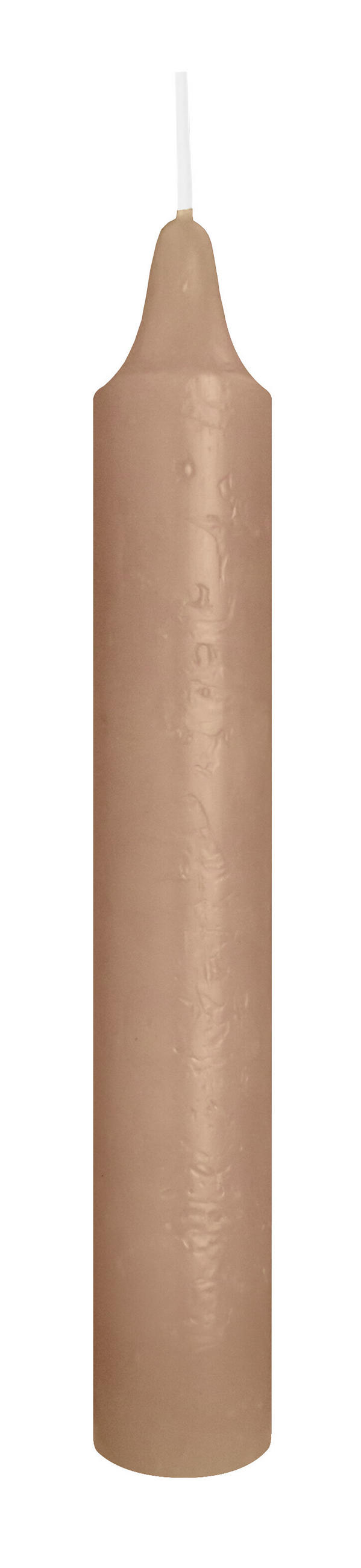 MARBLE Leuchterkerzen durchgefärbt Cashmere 150 x 22 mm, 20er Set - Beige, Paraffin (2.2/15/15cm) - Wiedemann Kerzen