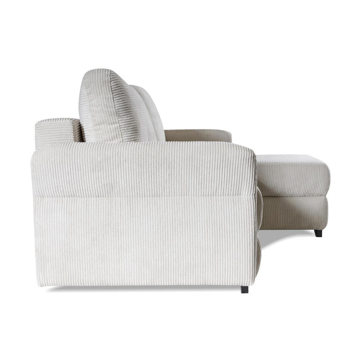 ECKSOFA Volt Creme, universal Ecksofa mit Schlaffunktion - Creme, Holzwerkstoff/Textil (238/155cm) - Bettso