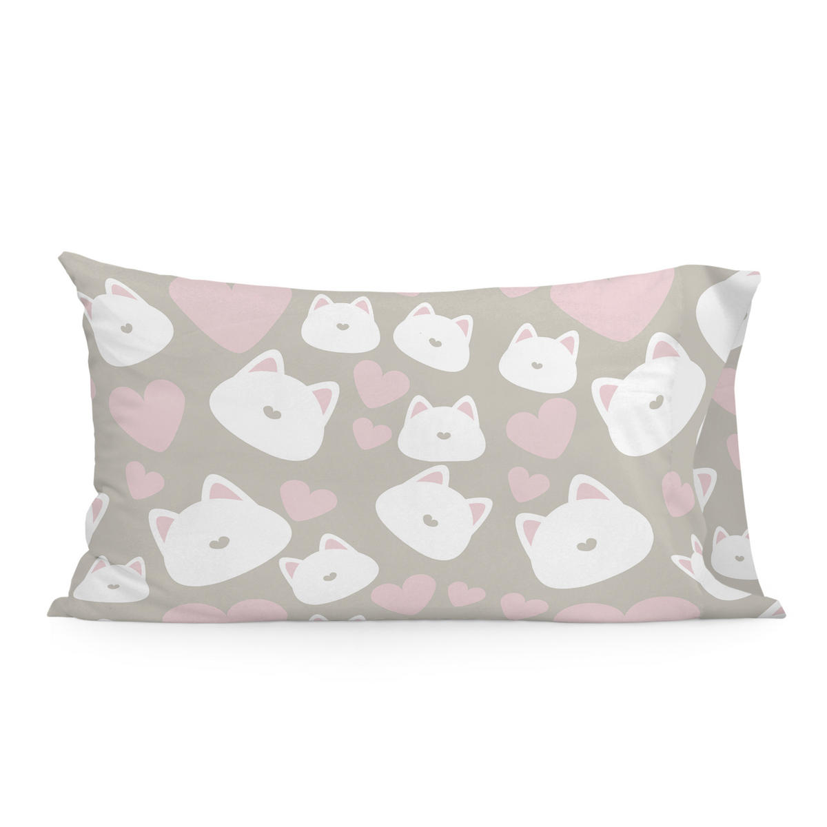 KISSENBEZUG kitty 50x75 cm mehrfarbig - Multicolor, Textil (50/75cm) - Happy Friday