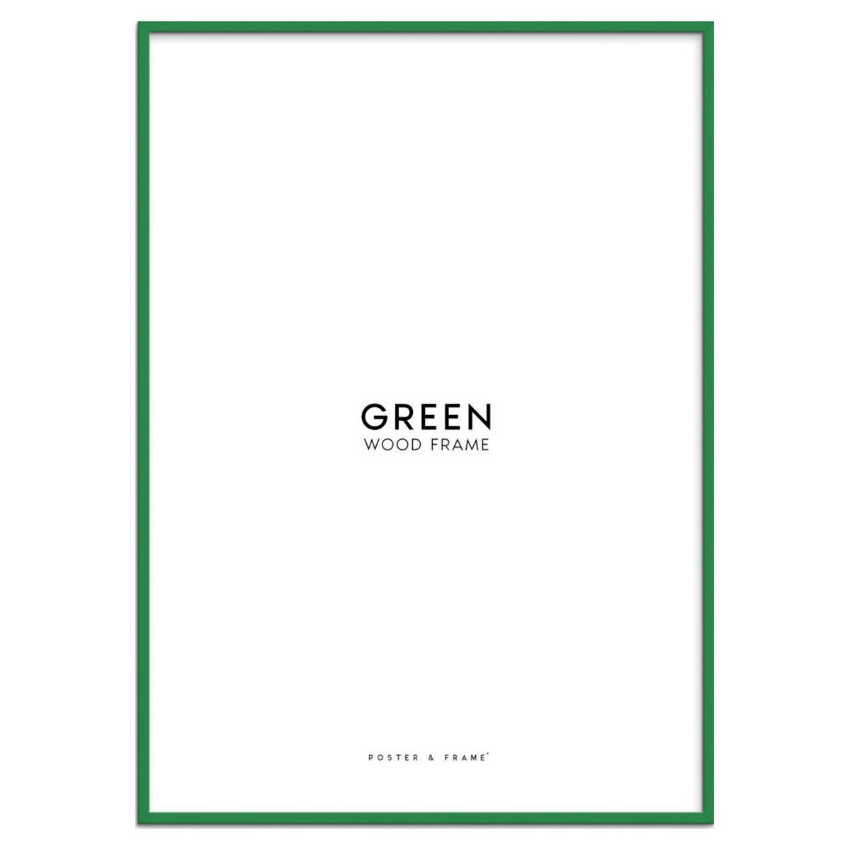 RAHMEN Grünes Holz Acryl - Grün, Holz/Papier (15/21/2cm) - Poster&Frame