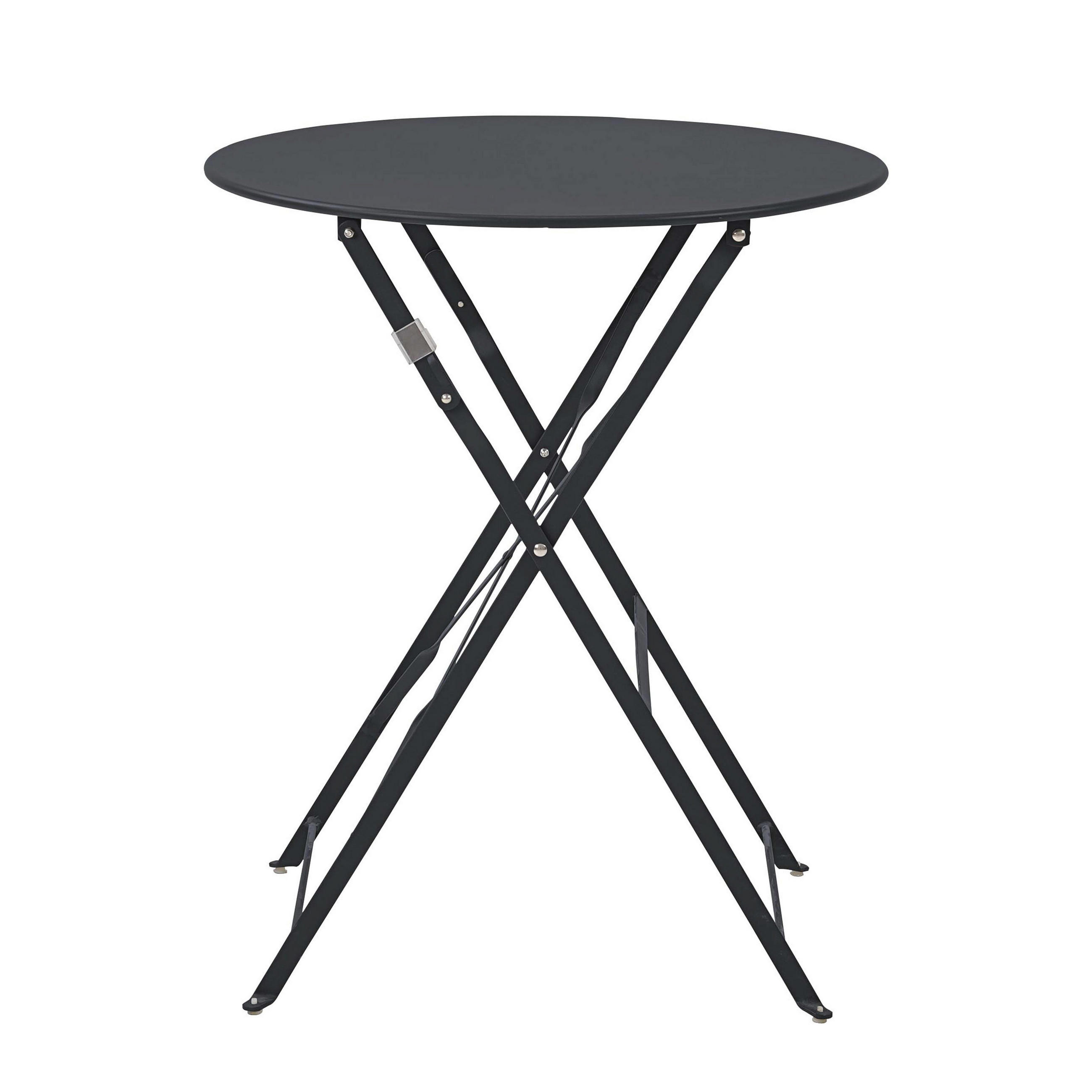 GARTENTISCH klappbar, Grau - Grau, Metall (60/60/72cm) - Oviala