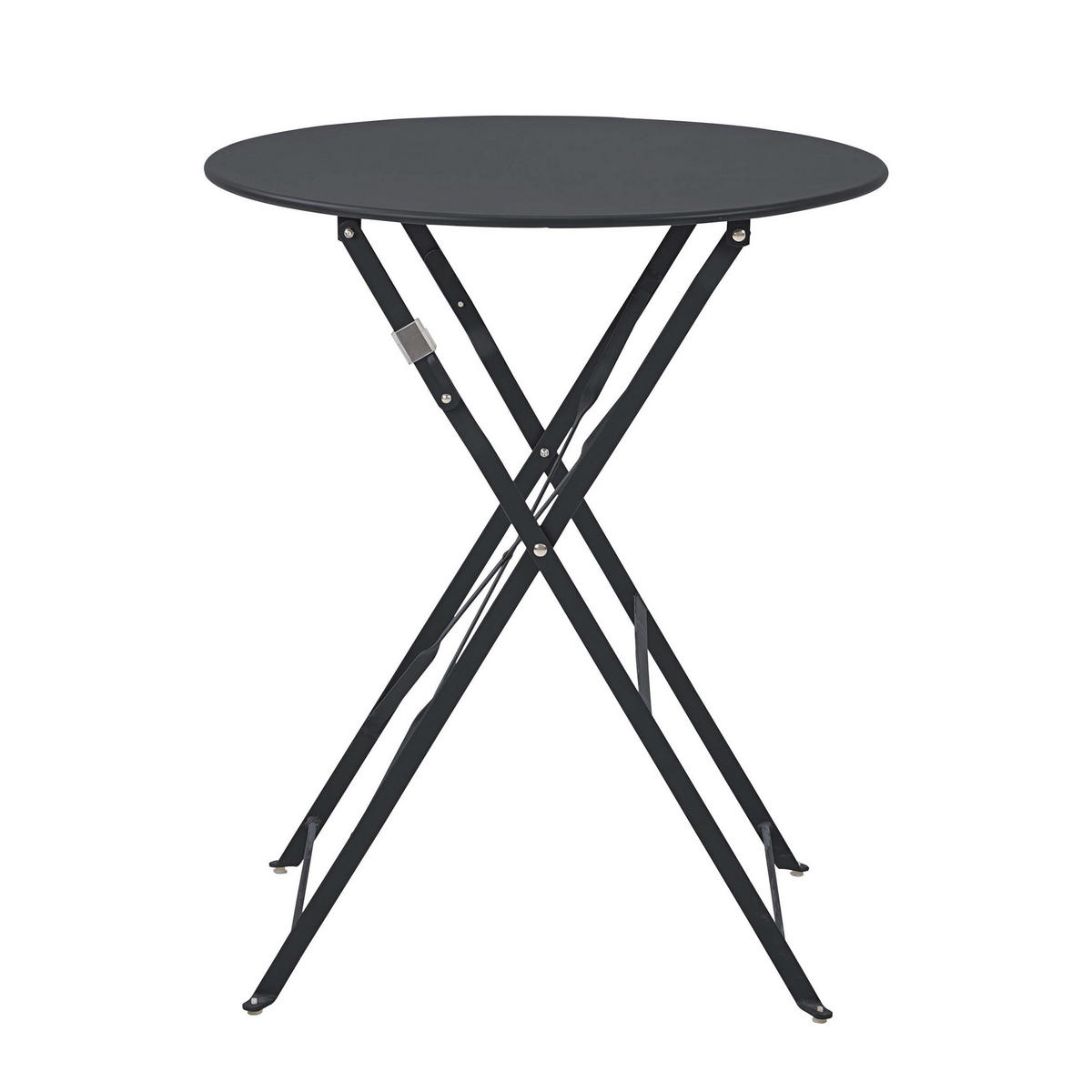 GARTENTISCH klappbar, Grau - Grau, Metall (60/60/72cm) - Oviala