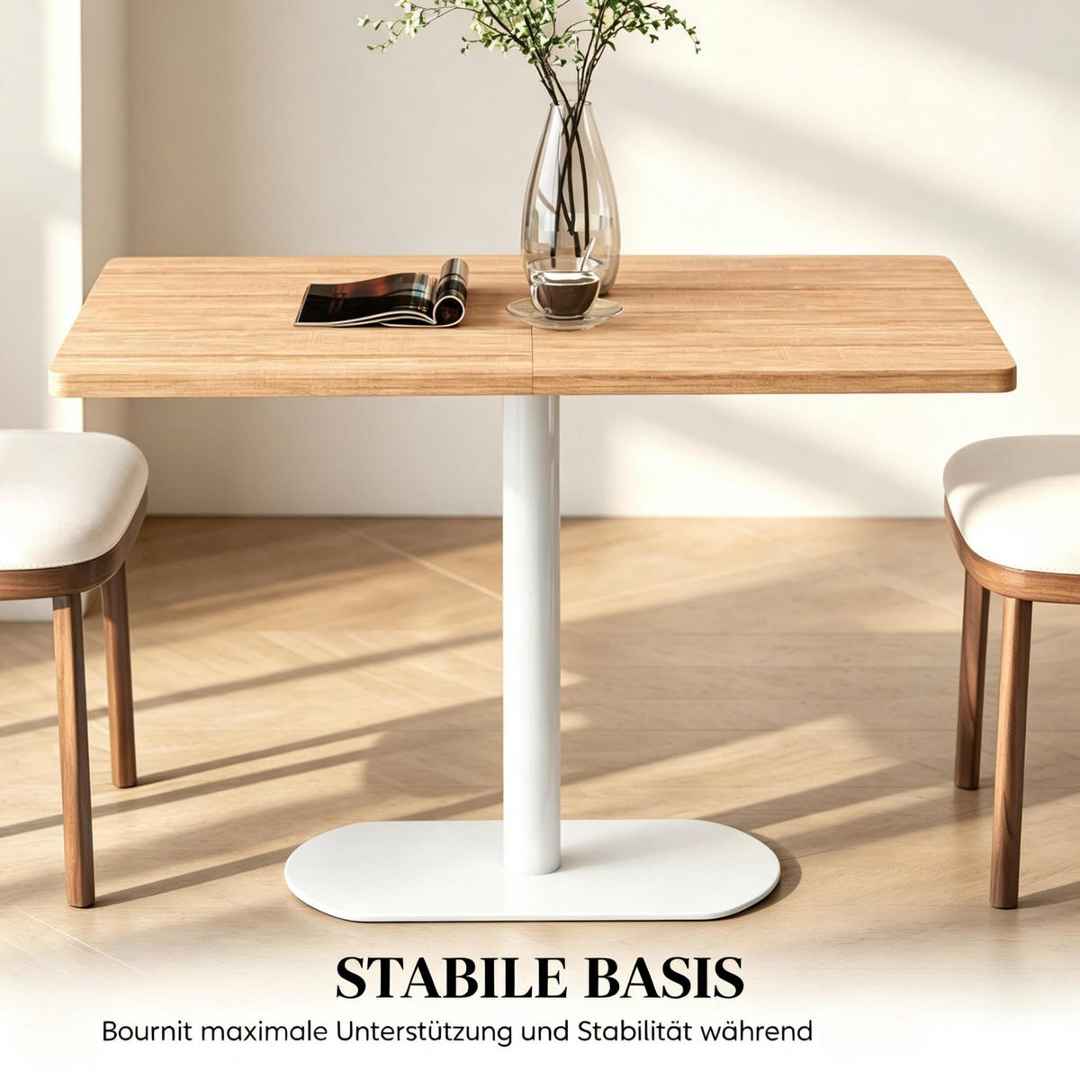 ESSTISCH 120/70/75 cm mit zentralem Fuß DE-39954 Eiche - Eichefarben, Holzwerkstoff (70/120/75cm) - ComfortXL