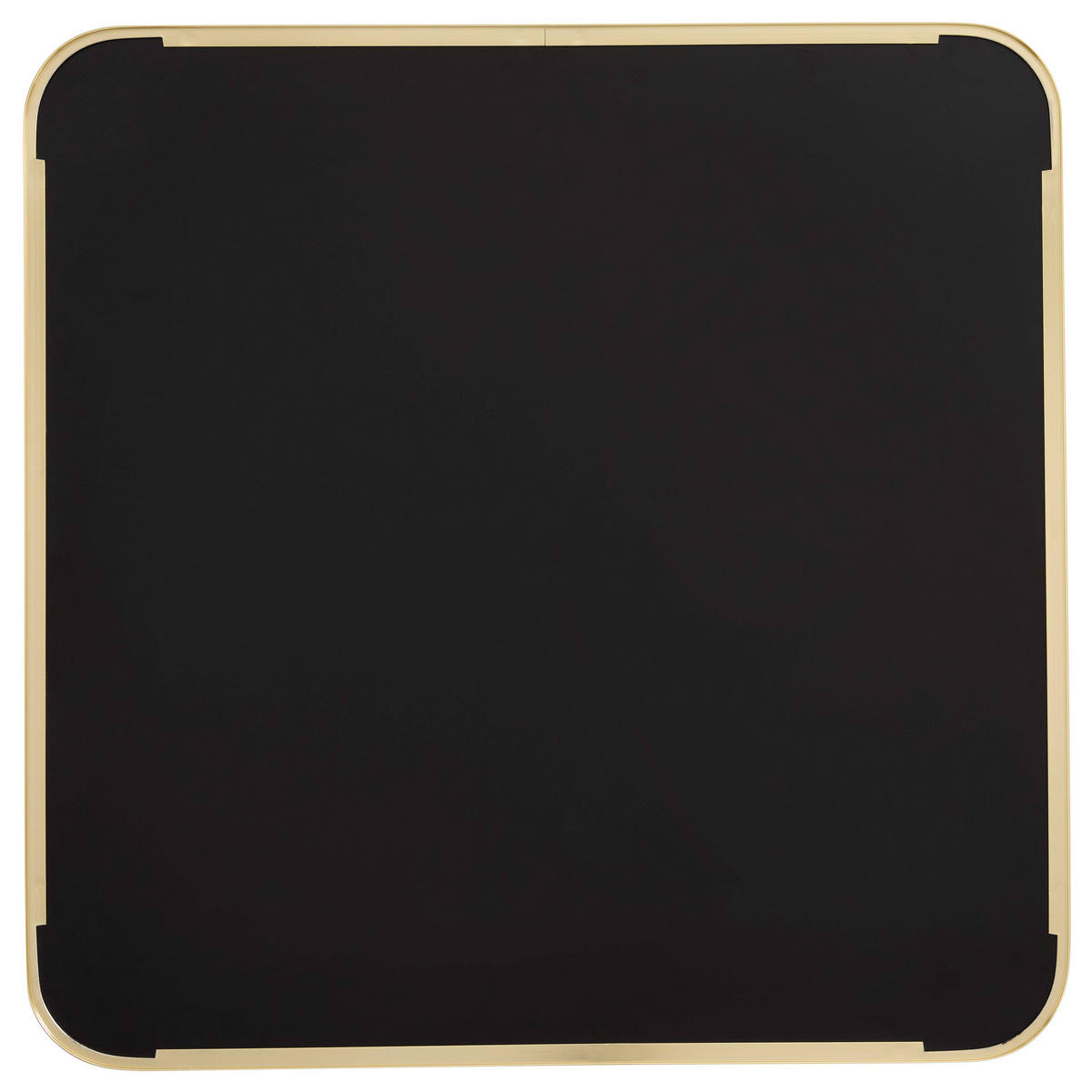 TISCHPLATTE quadratischer 60 cm, Schwarz - Goldfarben/Schwarz, Holz (60/2.5/60cm) - Oviala