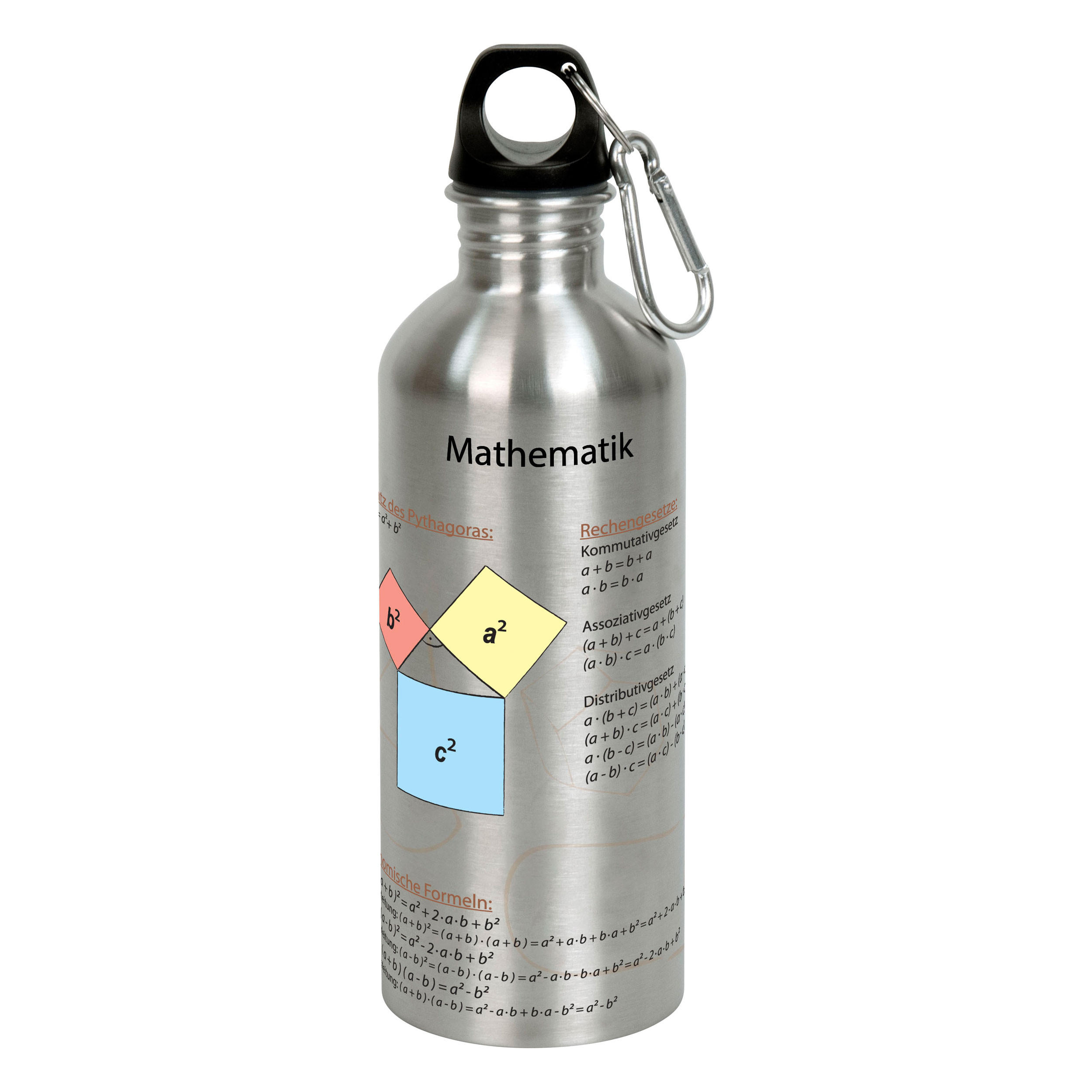 TRINKFLASCHE Cool Bottle - Mathematik, 600 ml - Naturfarben, Keramik (0.6L) - Könitz