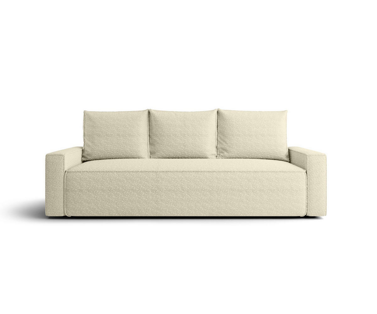 SOFA mit Schlaffunktion SAVIO Quelle 02 - Ecru, Textil (232/90/90cm) - Bedante