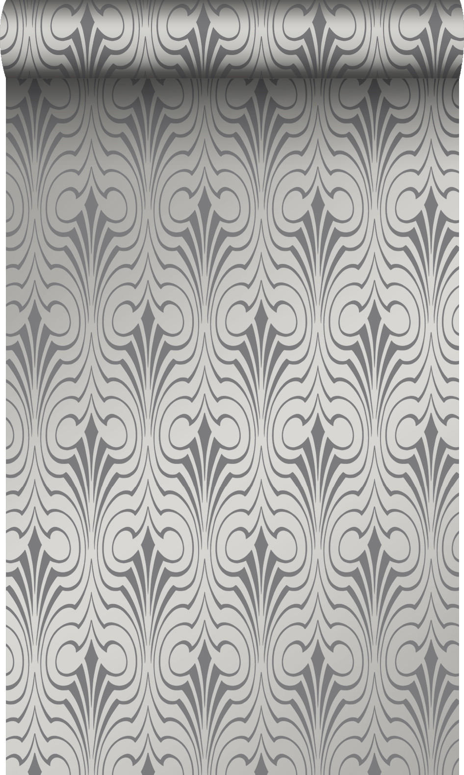 TAPETE grafische Form 53 cm x 10.05 m - Braun, Papier (53/1000cm) - Origin Wallcoverings