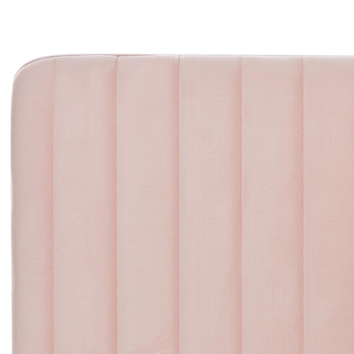 POLSTERBETT 160/200cm Pastellrosa Lunan - Pink, Textil (160/200cm) - Beliani