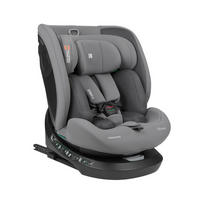 KINDERSITZ i-Size i-Hike grau/hellgrau (40-150 cm) Isofix, 360° drehbar, verstellbar - Grau, Kunststoff (44/58/53cm) - Kikka boo