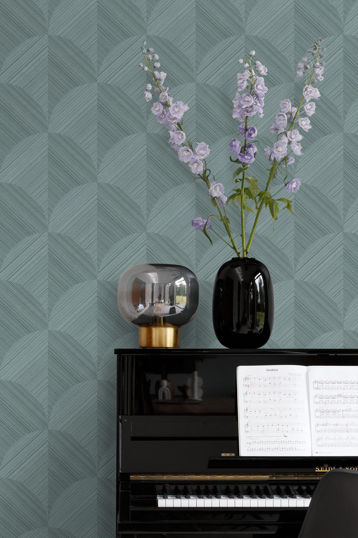 TAPETE 3D Muster 53 cm x 10.05 m - Blau, Papier (53/1000cm) - Origin Wallcoverings