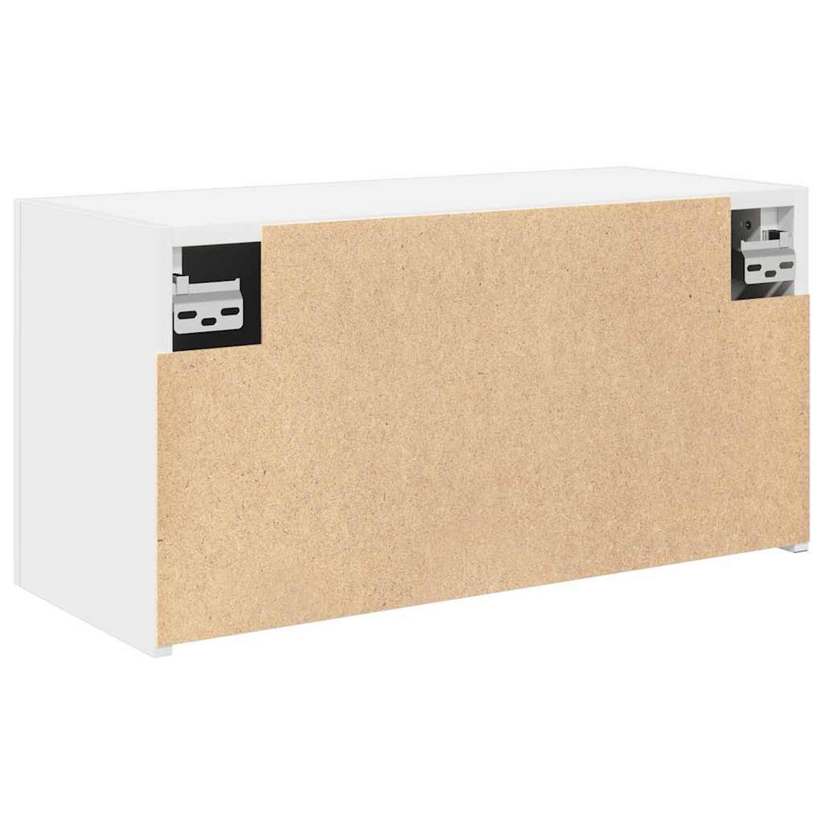 BAD-WANDSCHRANK Weiss 60/25/30 Cm Holzwerkstoff - Weiß, Holzwerkstoff (25/30/60cm) - vidaXL