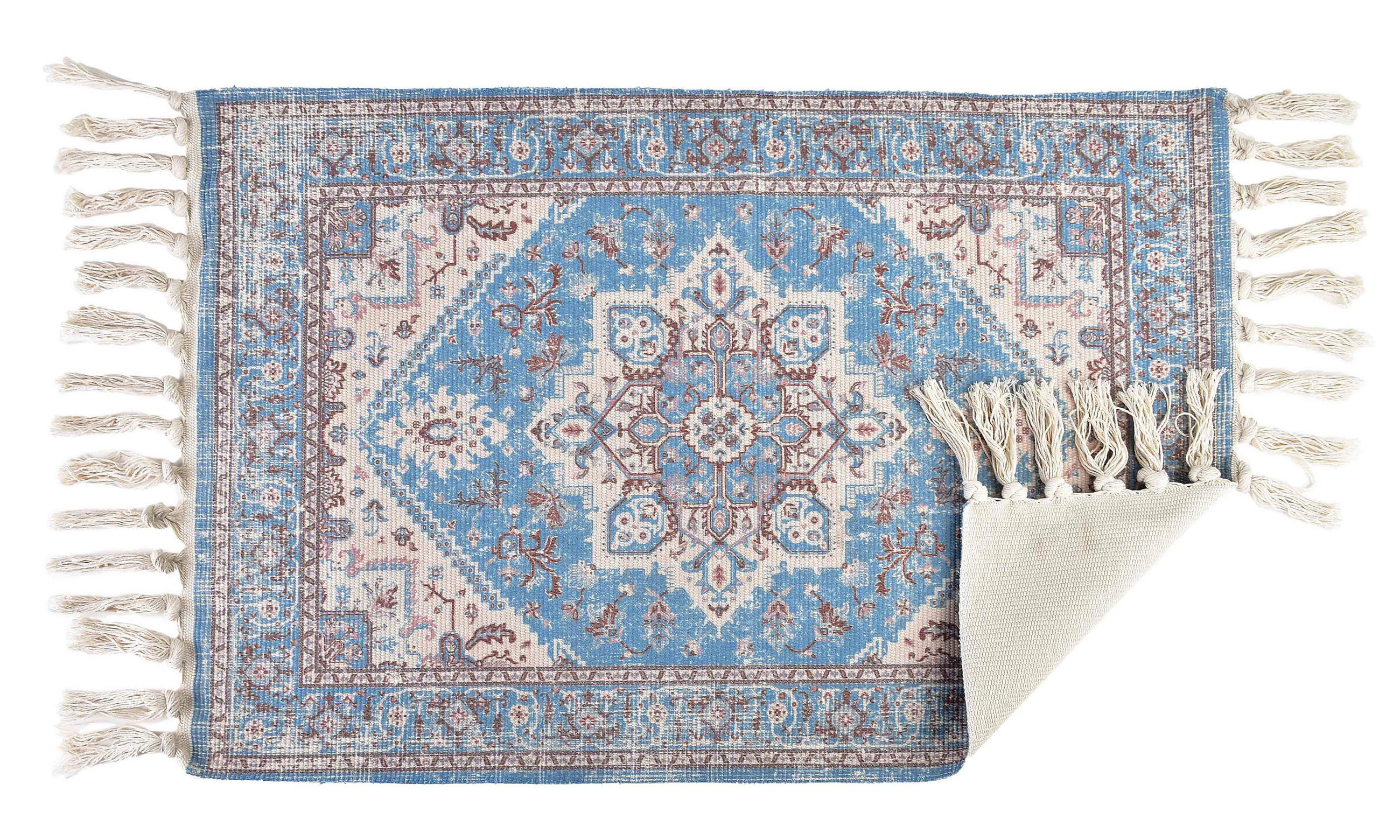 TEPPICH Orient Blau 90/60/2 cm Textilien - Blau, Textil (60/90cm) - Mondex