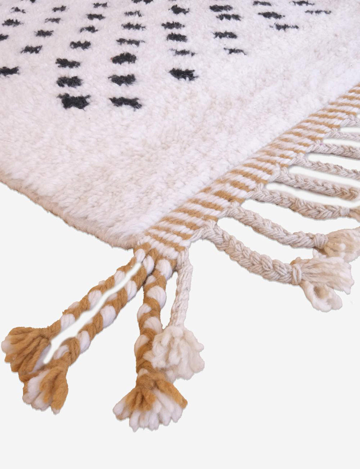 BERBERTEPPICH handgeknüpft Design aus Wolle 200x 300 cm - Braun, Naturmaterialien (200/300cm) - AFK Living