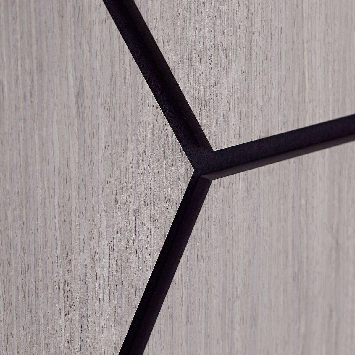 AKUSTIKPANEEL Hexagon Grau 8 Stück - Grau, Holz (62/76/2cm) - Homestyle4u
