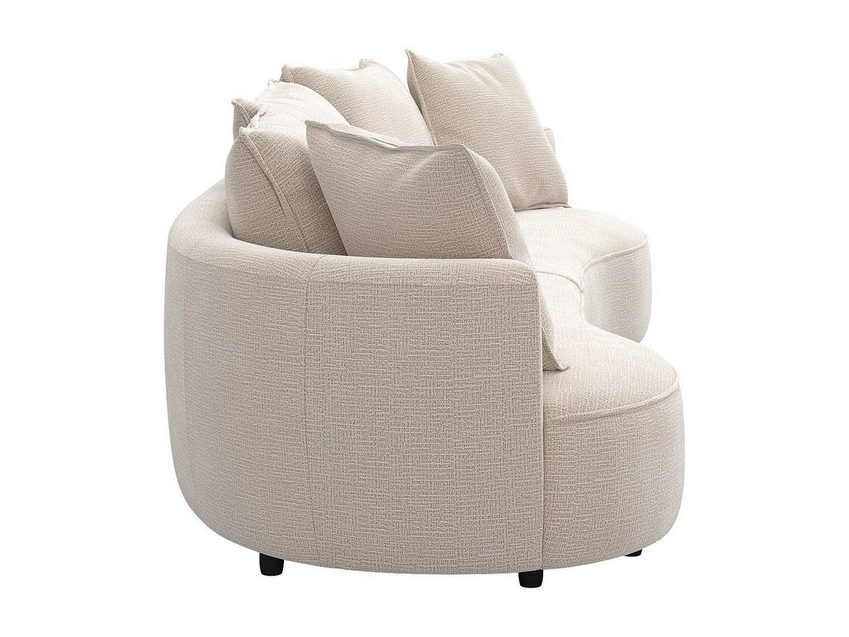 SOFA - 4 Personen - stoff - beige Ceprano - Beige, Textil (296/41/114cm) - Vente-Unique
