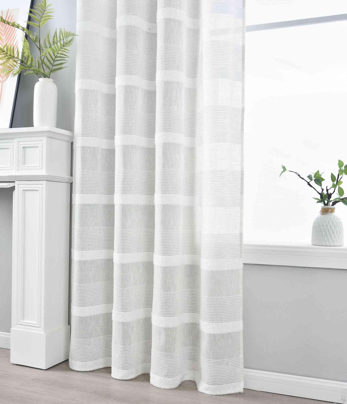 VORHANG 2ER SET »Halle« HxB 245x140 cm Natur - Naturfarben, Textil (140/245cm) - Gardinenbox