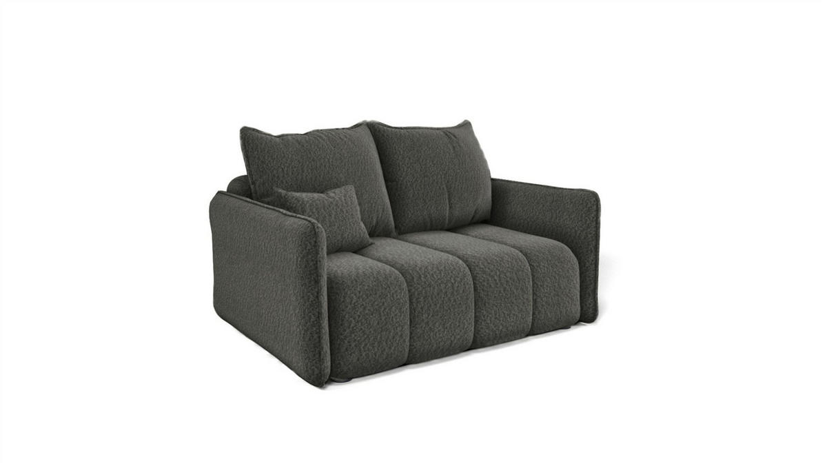 SOFASET Morgano 3-2-1 - Anthrazit, Holzwerkstoff/Textil (216/86/102cm) - Fun Möbel